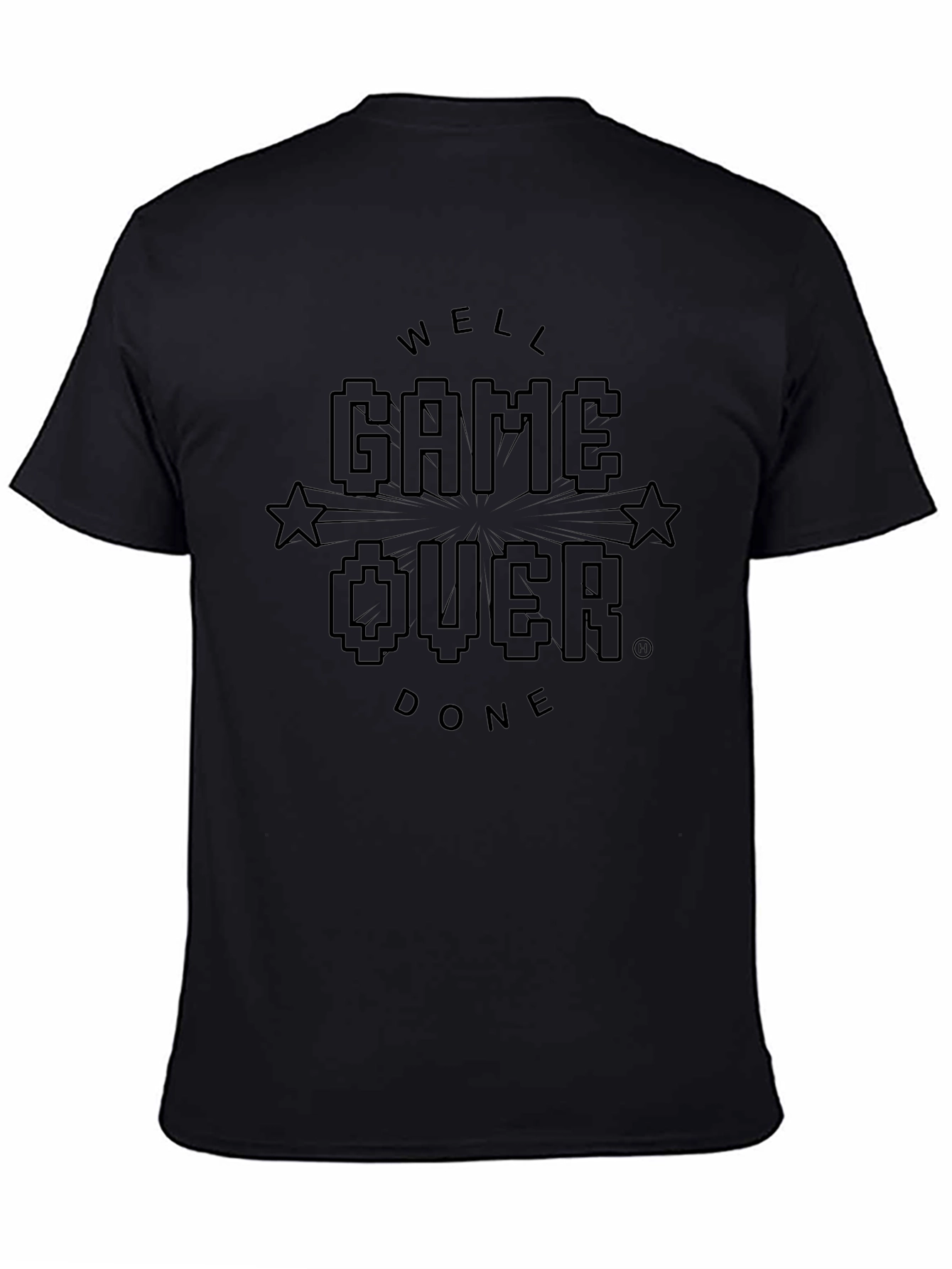 Game Over Well Done Black Graphic Tee