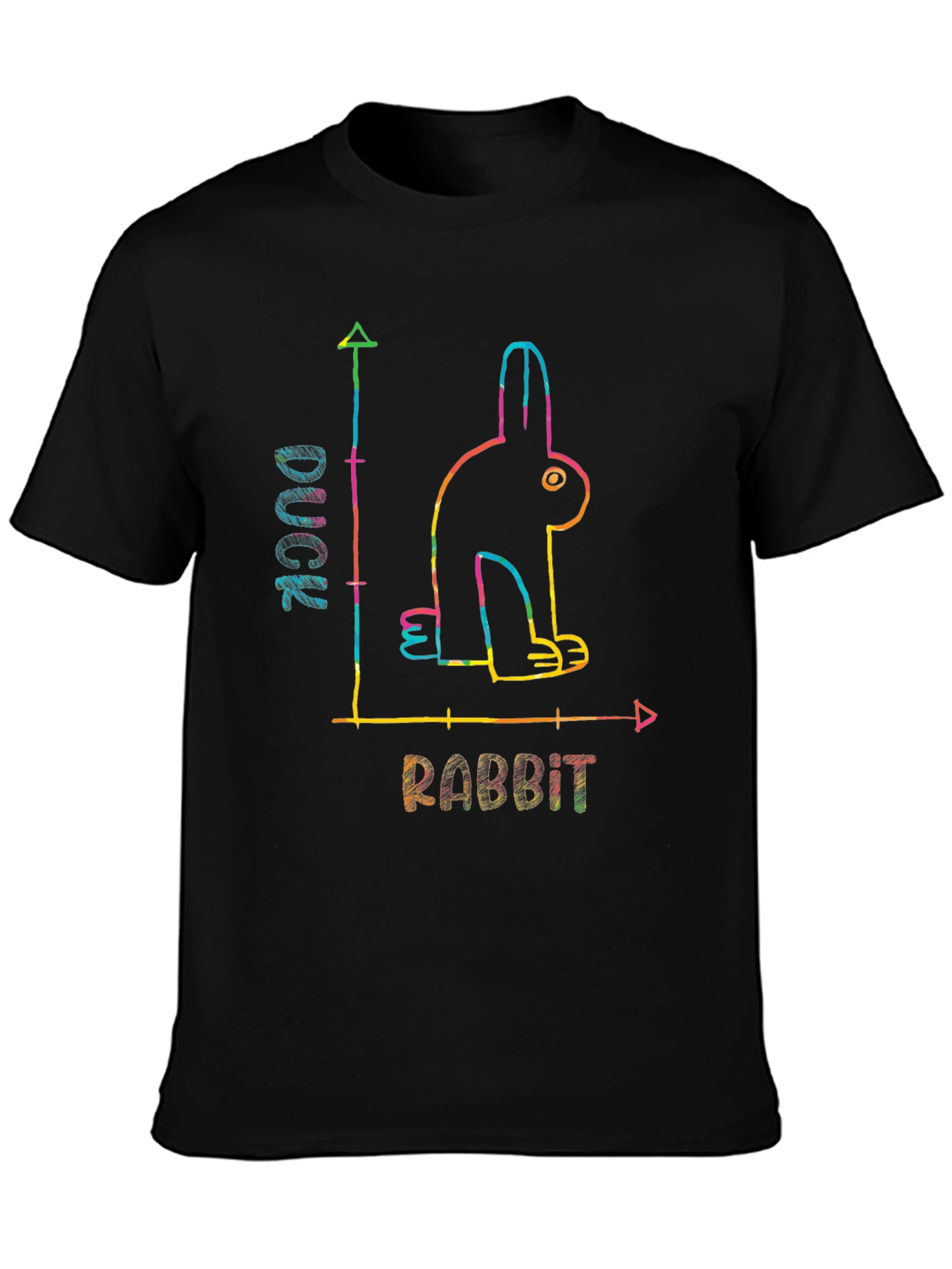 Duck or Rabbit? Optical Illusion Graphic T-Shirt