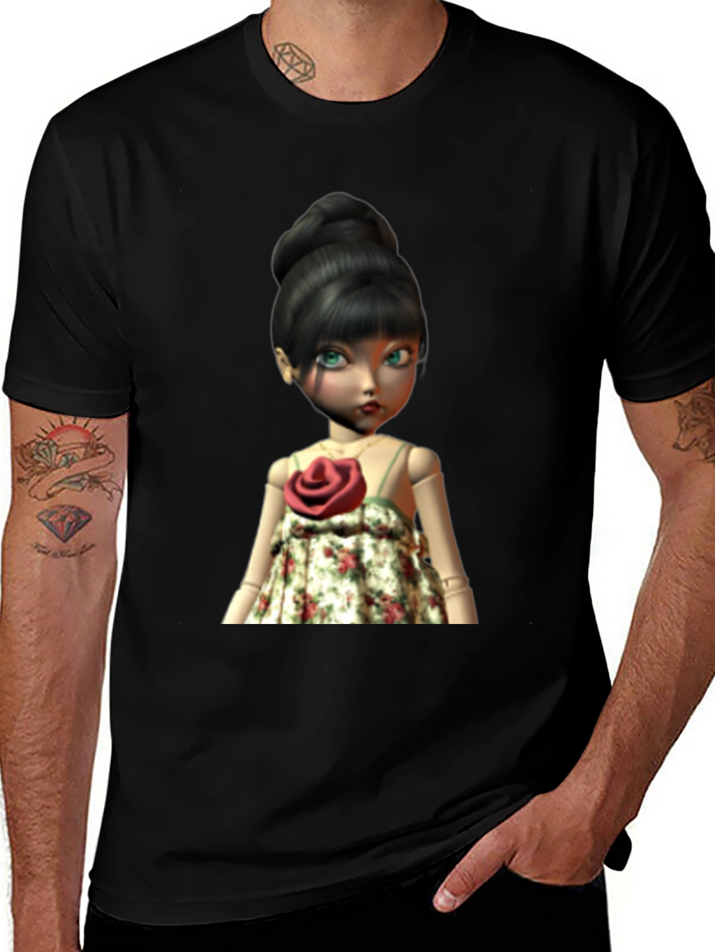 Doll Graphic T-Shirt - Unique Design