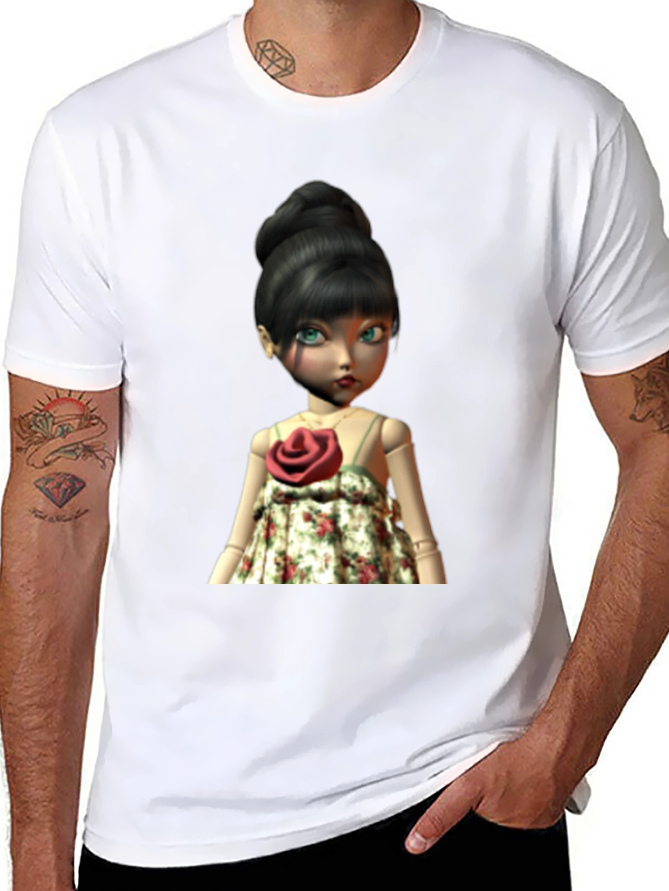 Doll Graphic T-Shirt - Unique Design