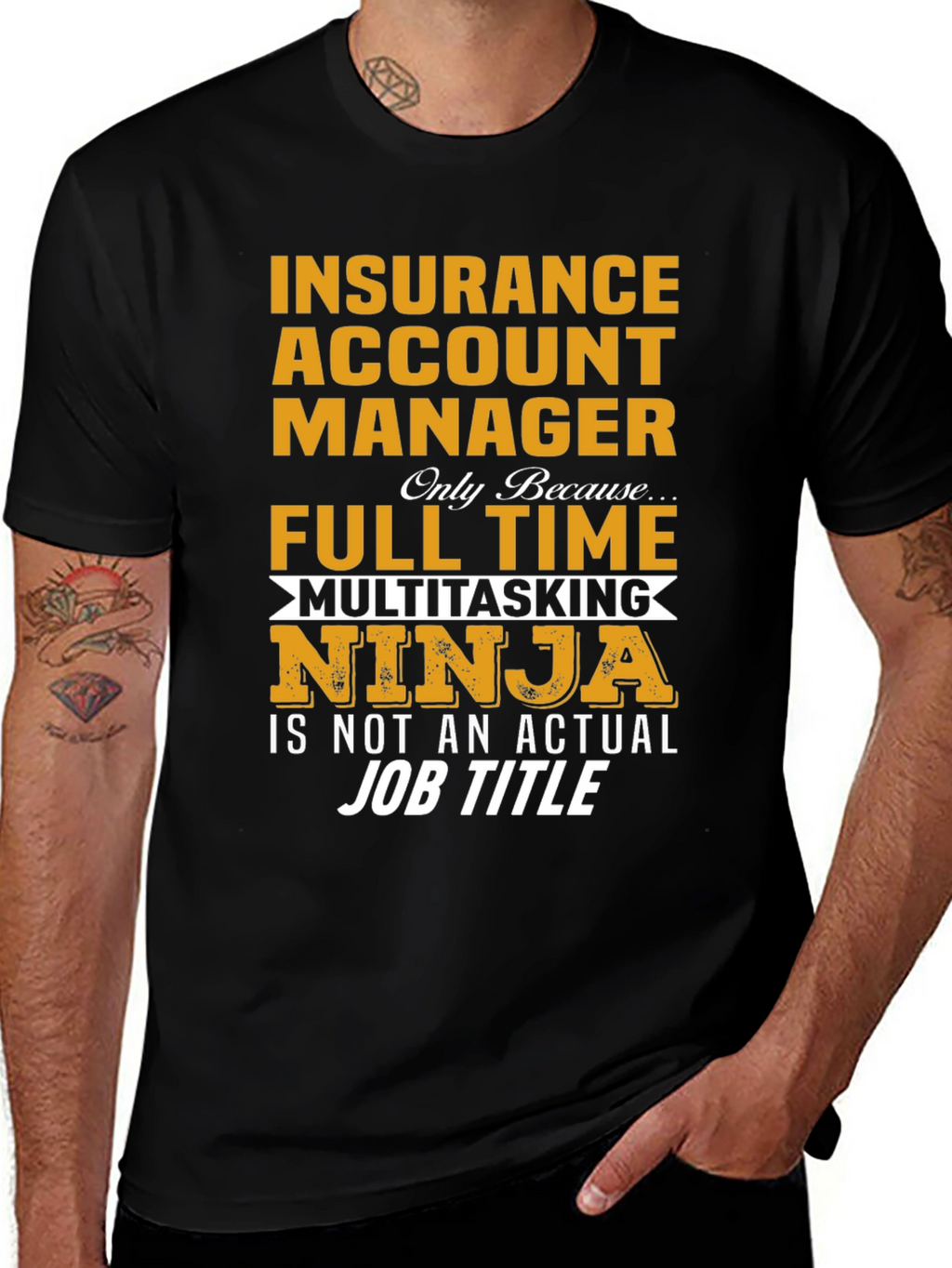Insurance Account Manager Ninja T-Shirt