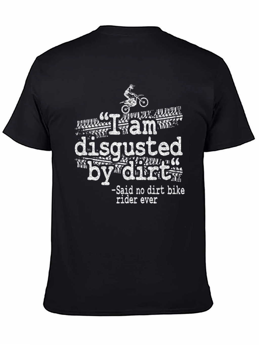 Dirt Bike Rider Black Graphic Tee