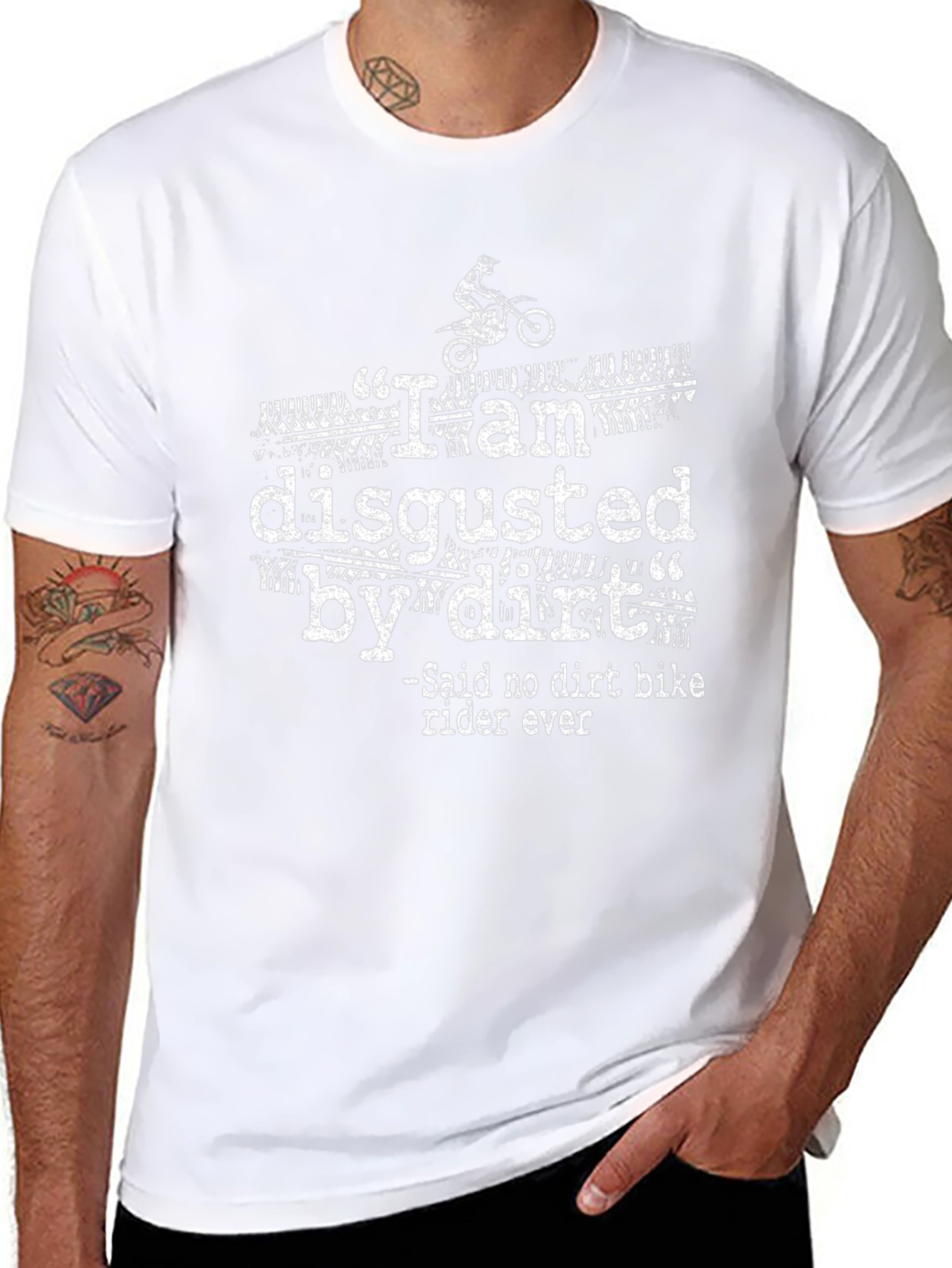 Dirt Bike Rider Black Graphic Tee