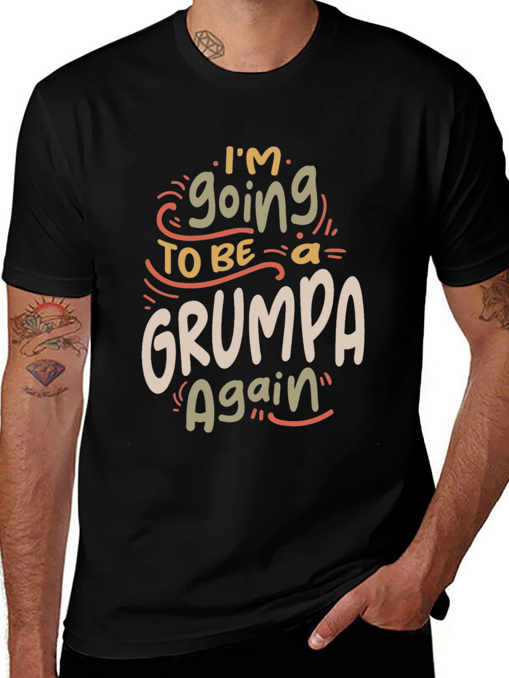 Grumpa Again Funny Graphic T-Shirt