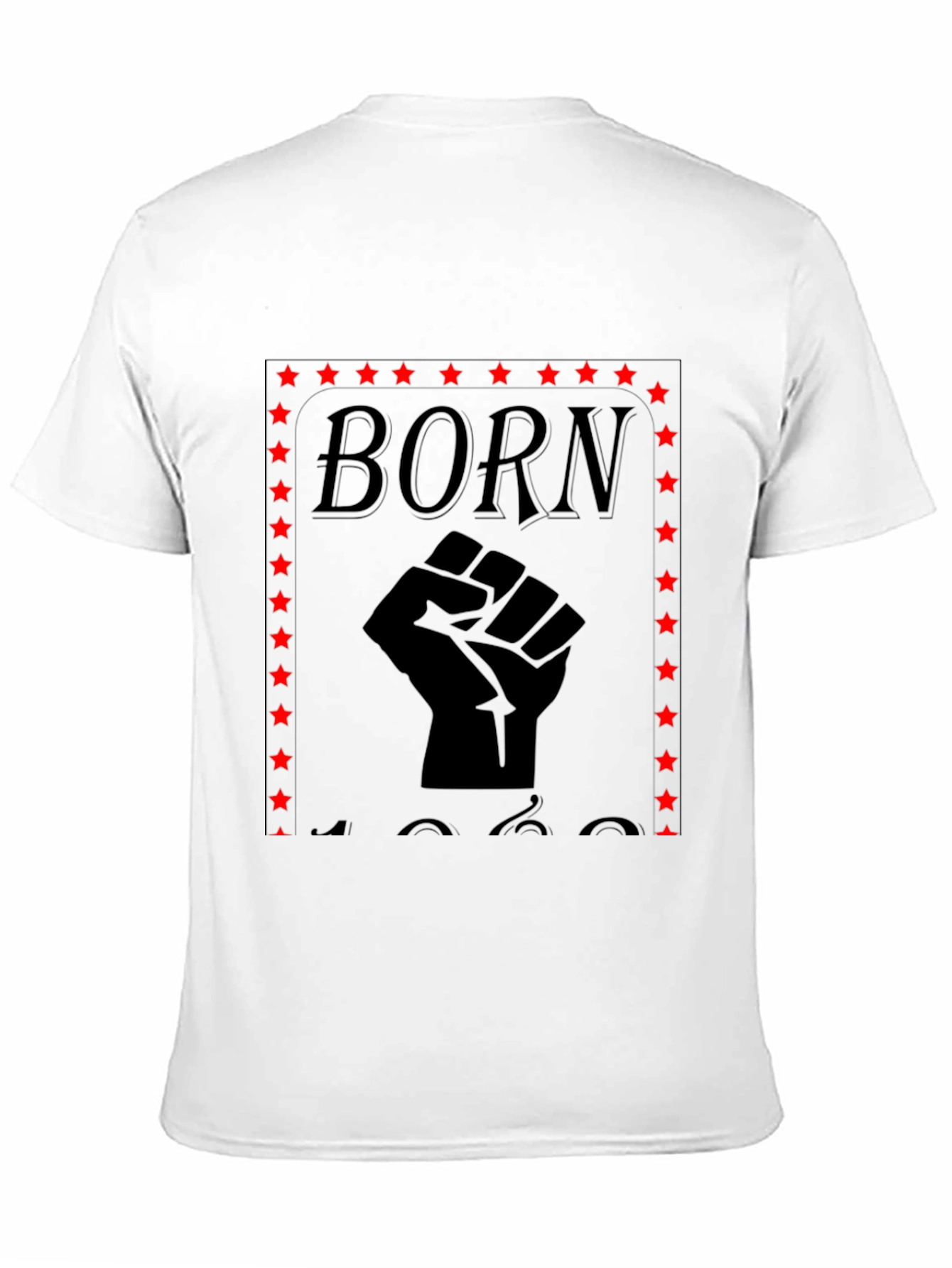 Born Black Fist Star Graphic Tee