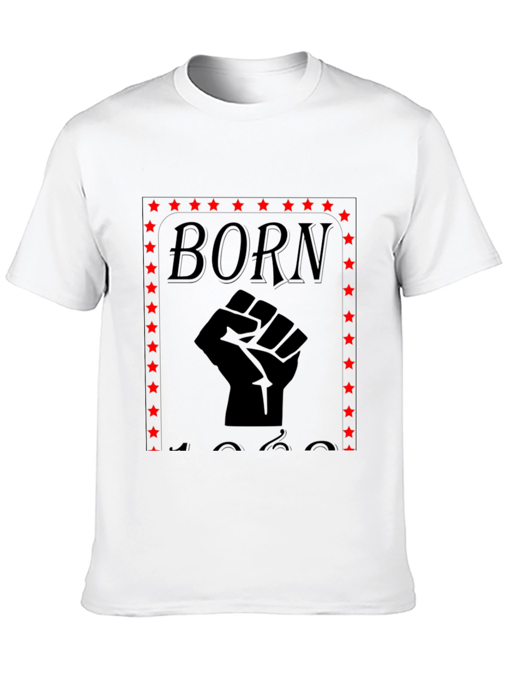 Born Black Fist Star Graphic Tee